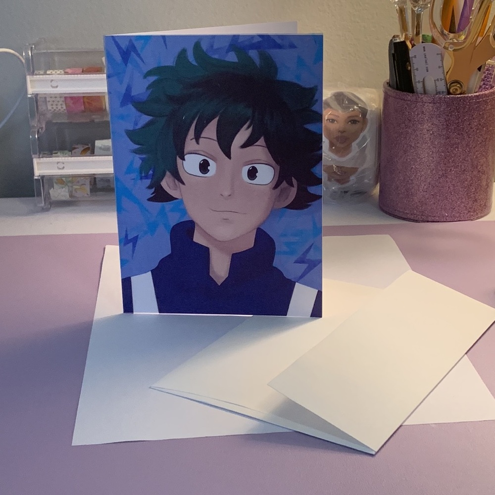 My Hero Academia Izuku Midoriya “Deku” customizable birthday or greeting card